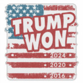 Sticker Trump a gagné 2024 (Devant)
