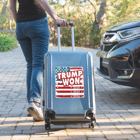 Sticker Trump a gagné 2024 (Valise Insitu)