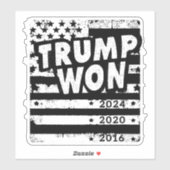 Sticker Trump a gagné 2024 (Feuille)