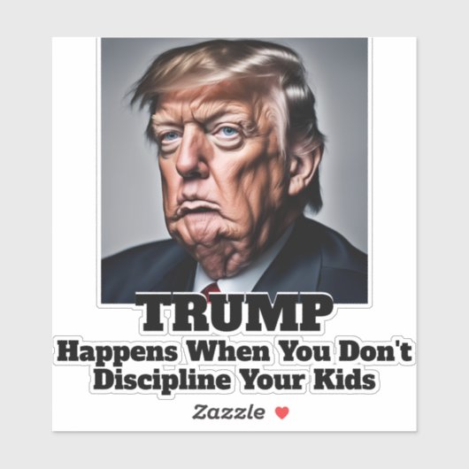 Sticker Trump arrive (Feuille)