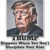 Sticker Trump arrive (Devant)