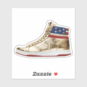 Sticker Trump Baskets / Ne jamais abandonner les hauts som (Feuille)