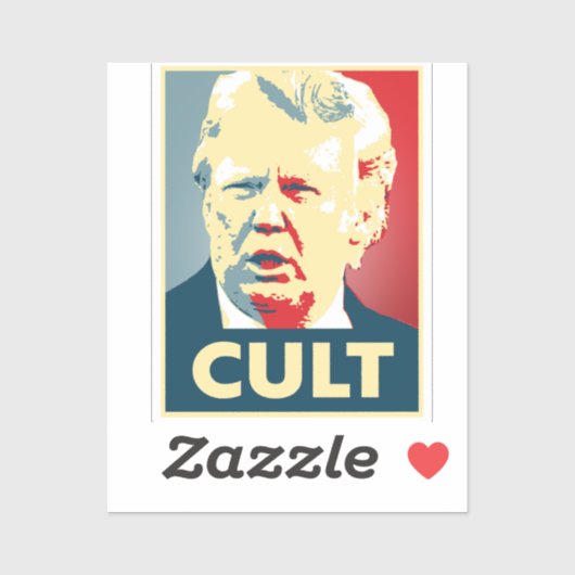 Sticker Trump Cult (Feuille)