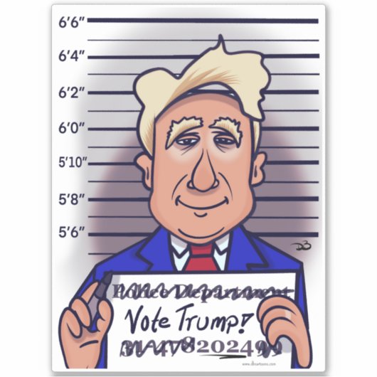 Sticker Trump Custom Cut (Devant)