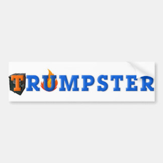 Sticker Trump Dumpster 3 — Bleu, Blanc