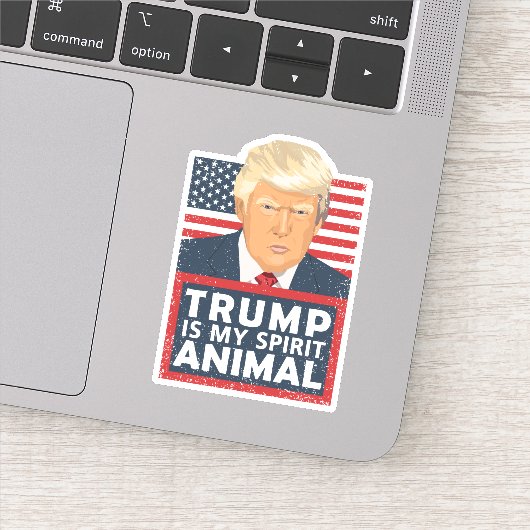 Sticker Trump est mon esprit Animal drôle Contour Cut (Détail)