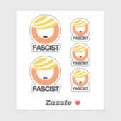 Sticker Trump est un fasciste (Feuille)