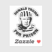 Sticker Trump et son adversaire en prison (Feuille)