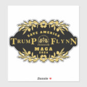 Sticker Trump Flynn 2024 (Feuille)