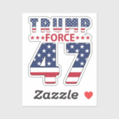 Sticker Trump Force 47 (Feuille)