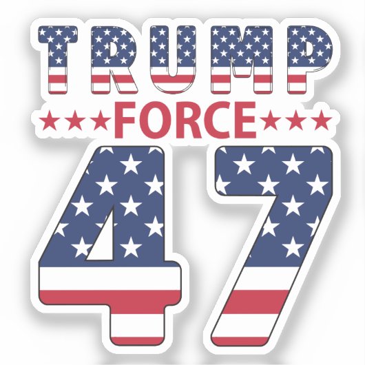 Sticker Trump Force 47 (Recto)