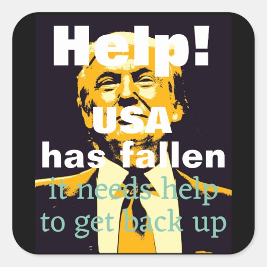 Sticker Trump/Help (Devant)