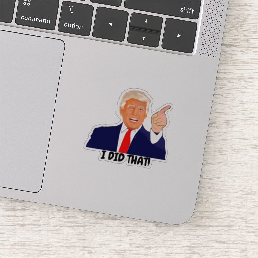 Sticker Trump Je L'Ai Fait (Détail)