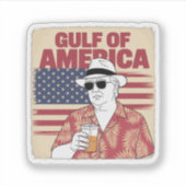 Sticker Trump, le président Trump de l'Amérique du Golfe d (Devant)