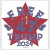 Sticker Trump LIBRE (Feuille)