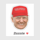 Sticker TRUMP MAGA Noël (Feuille)