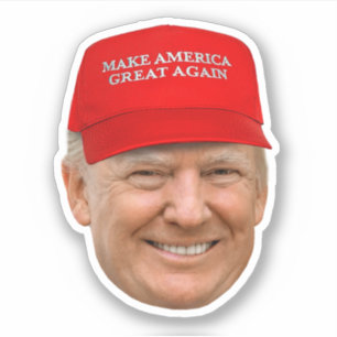 Sticker TRUMP MAGA Noël