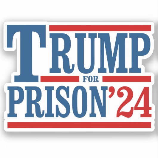 Sticker Trump pour la prison 24 (Recto)