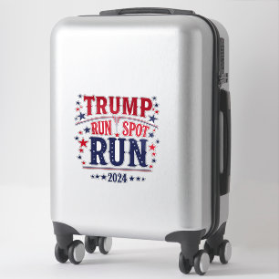 Sticker Trump Run Spot Run Funny Election Debate