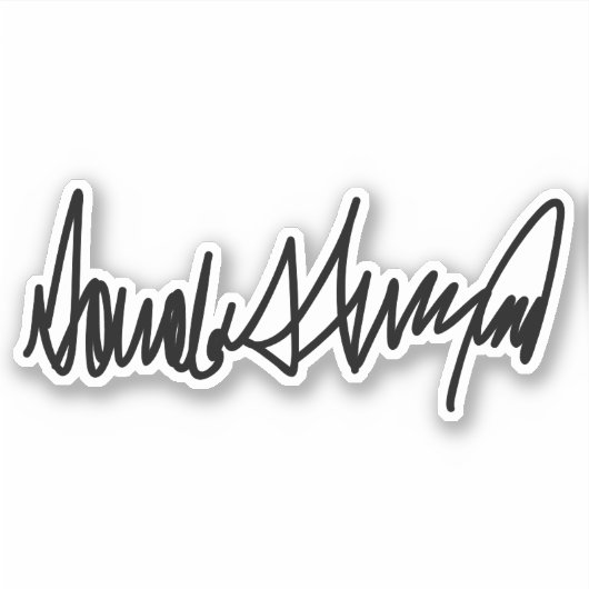 Sticker Trump Signature Decal (Devant)