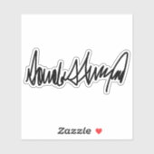 Sticker Trump Signature Decal (Feuille)