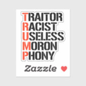 Sticker Trump Traitor (Feuille)