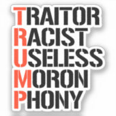 Sticker Trump Traitor (Recto)