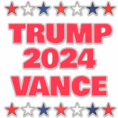 Sticker Trump Vance 2024 (Devant)