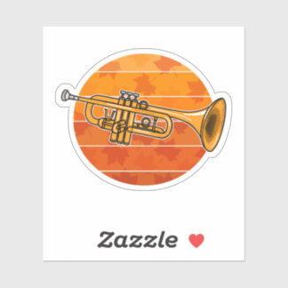 Sticker Trumpet Automne Trumpeter Brass musicien