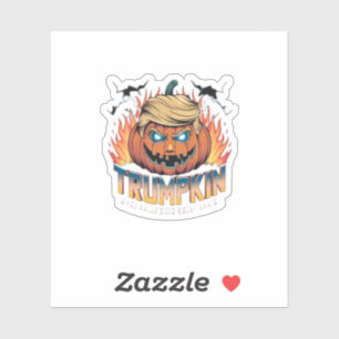 Sticker Trumpkin Classic - Design Citrouille Éffrayant