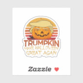 Sticker Trumpkin Halloween Funny Classic (Feuille)