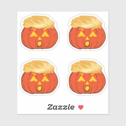 Sticker Trumpkin Jack O'Lantern (Feuille)