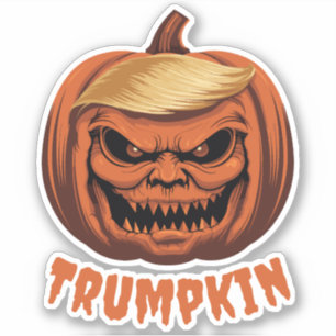 Sticker Trumpkin - Le Citrouille d'Halloween de Donald Tru