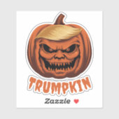 Sticker Trumpkin - Le Citrouille d'Halloween de Donald Tru (Feuille)