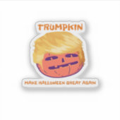 Sticker Trumpkin, Rendre Halloween Grand Encore Et Encore (Devant)