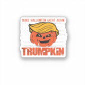Sticker Trumpkin Usa Rendre Halloween super encore drôle (Recto)