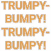 Sticker TRUMPY BUMPY Hankamer Artjunkhaus Comic Splash-Art (Devant)