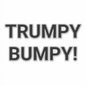 Sticker TRUMPY BUMPY Hankamer Artjunkhaus Comic Splash-Art (Devant)