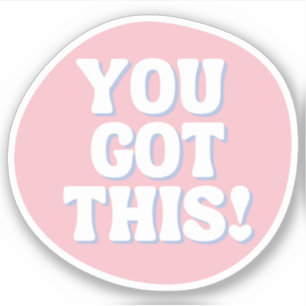 Sticker Tu As Ça Inspirationnel rose joueuse