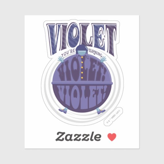 Sticker Tu deviens Violet, Violet ! (Feuille)