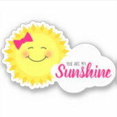Sticker Tu Es Mon Soleil Fille Soleil (Devant)
