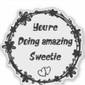 Sticker Tu fais Extraordinaire, Sweetie Retro (Devant)