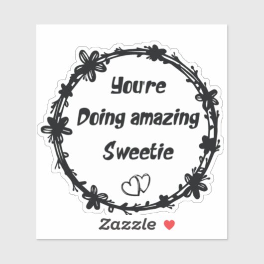 Sticker Tu fais Extraordinaire, Sweetie Retro (Feuille)