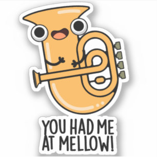 Sticker Tu M'As Eu À Mellow Funny Tuba Pun