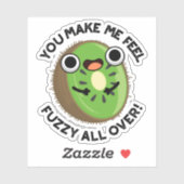 Sticker Tu Me Fais Me Faire Sentir Fou Sur Un Jeu De Fruit (Feuille)