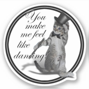 Sticker Tu me fais sentir comme Danser ! Tap Chat de danse