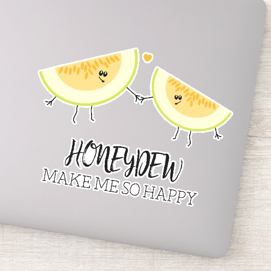 Sticker Tu Me Rends Heureux Les Melons De L'Anniversaire M (Détail)