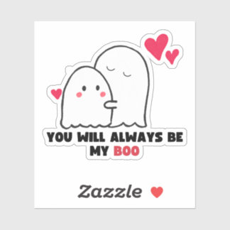 Sticker Tu seras toujours mon boo, mignonne Saint Valentin