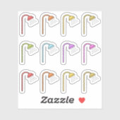 Sticker Tubes de temps de bain Douche Tracker Rappel Plani (Feuille)