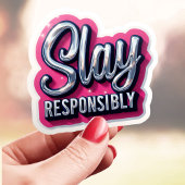 Sticker Tuez avec style et responsabilité, esthétique